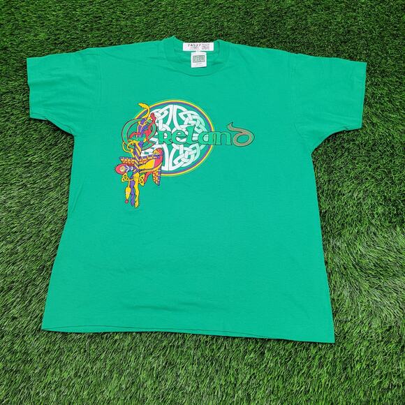 Vintage 80s Ireland Shirt Womens XL 21x26 Celtic-Knot - Picture 1 of 12